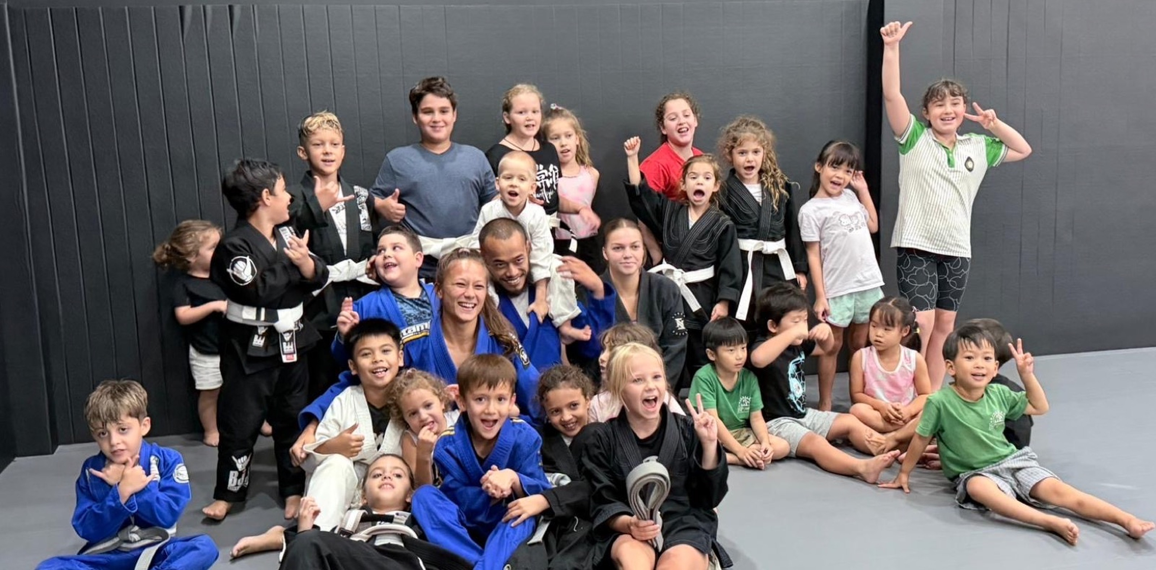 Kids BJJ class at Lions MMA Club Phuket