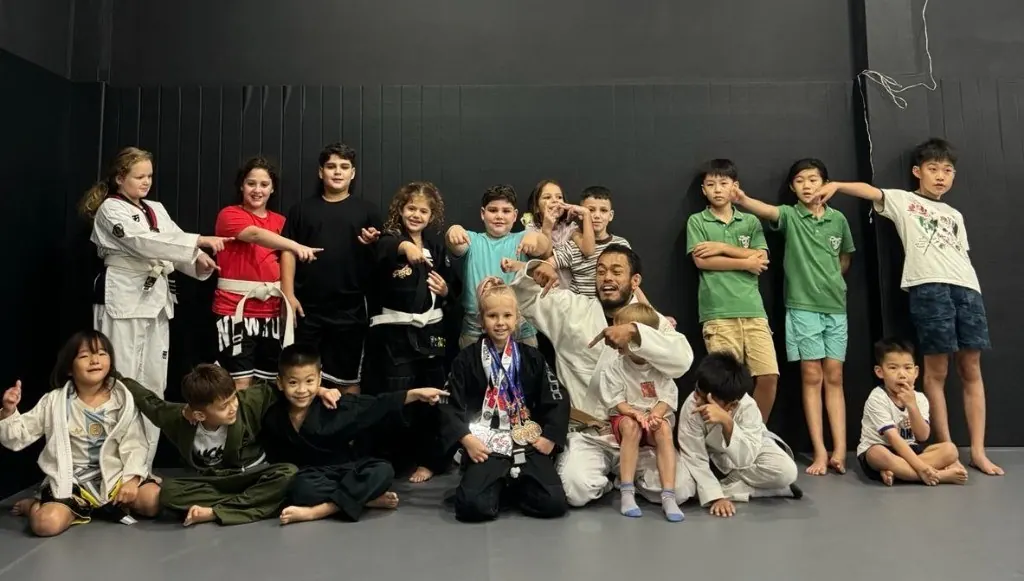 Kids BJJ class at Lions MMA Club Phuket