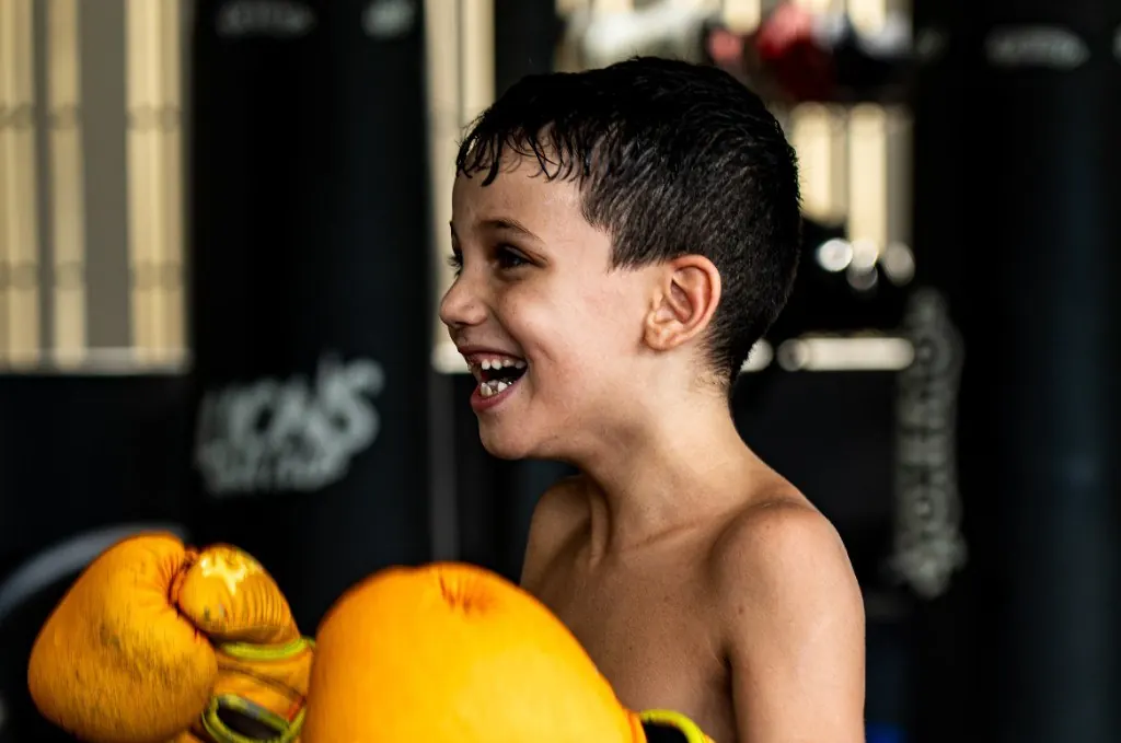 Kids Muay Thai class at Lions MMA Club Phuket